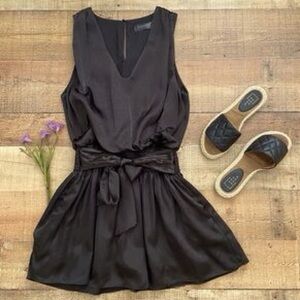 DO+BE Black Satin Mini Dress